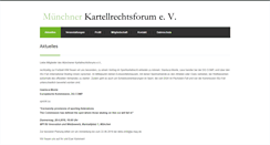 Desktop Screenshot of kartellrechtsforum.de